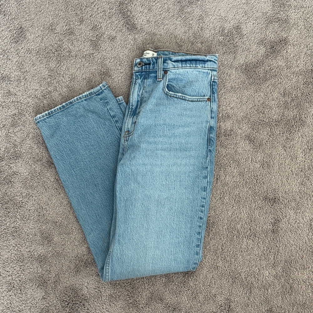 Abercrombie & Fitch Light Blue Straight Leg Women's Jeans
